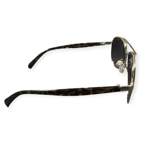 Velvet Bonnie Aviator Sunglasses Brown Frames Brown Lenses Retro w/ Case